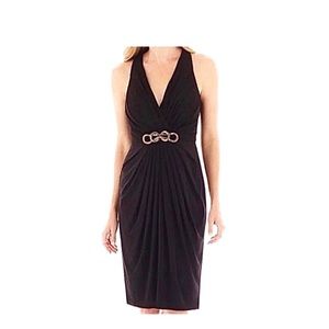 NWT London Style Nights Little Black Dress Size 8